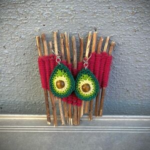 Handmade Avocado Earrings